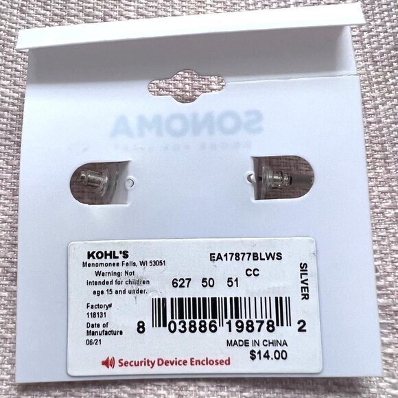 SONOMA Semiprecious Stone Hoop Earrings - Picture 6 of 6